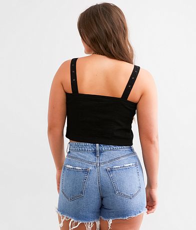 Edit by Nine Denim Buckle Strap Tank Top BACK