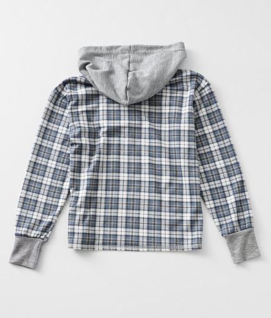 BKE Girls - Plaid Hoodie BACK