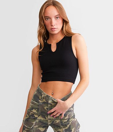 Freshwear Ribbed Stretch Brami front view