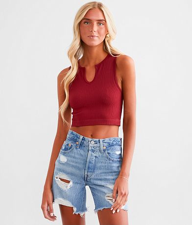 Freshwear Ribbed Stretch Brami front view