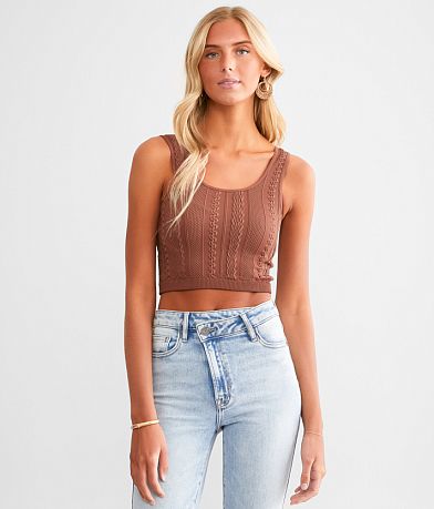 Freshwear Textured Bralette front view
