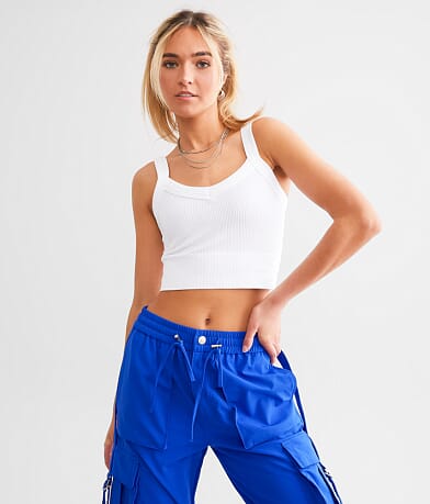 Freshwear Ribbed Stretch Brami front view