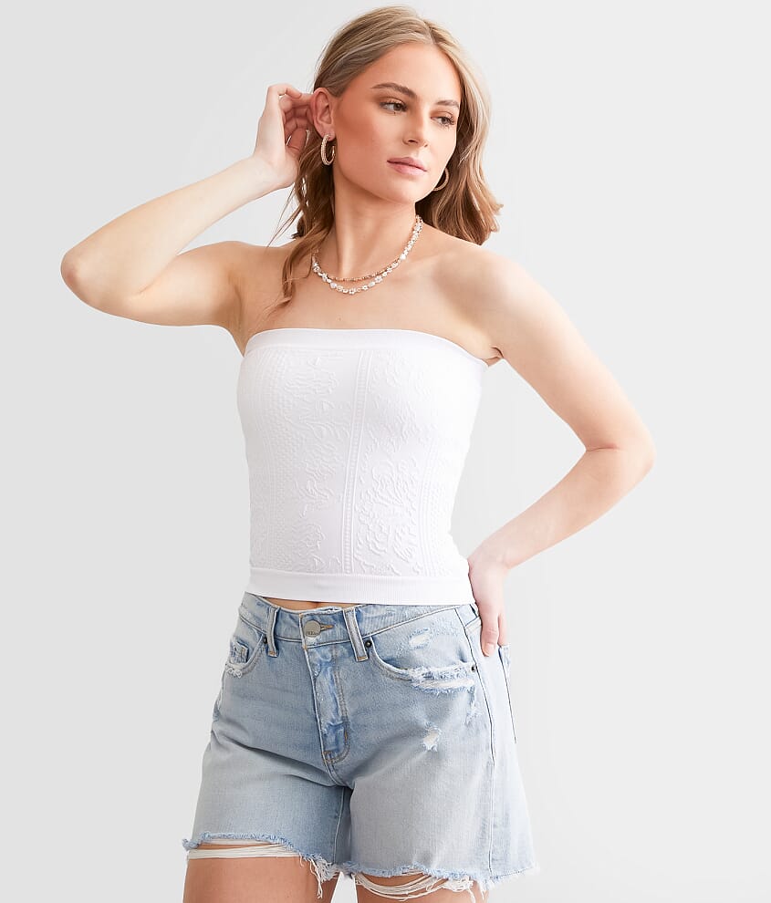 Freshwear Textured Seamless Stretch Tube Top