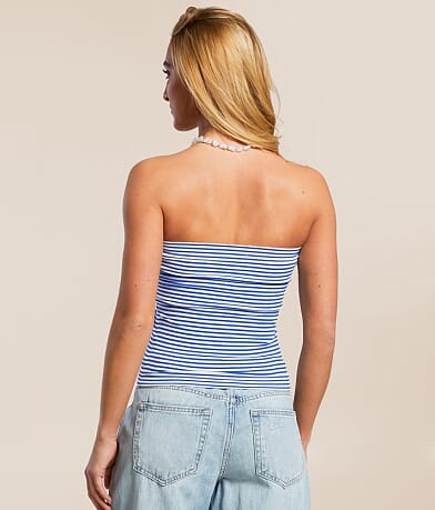 Freshwear Striped Tube Top back view