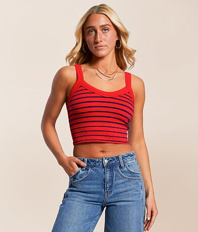 Freshwear Striped Brami front view
