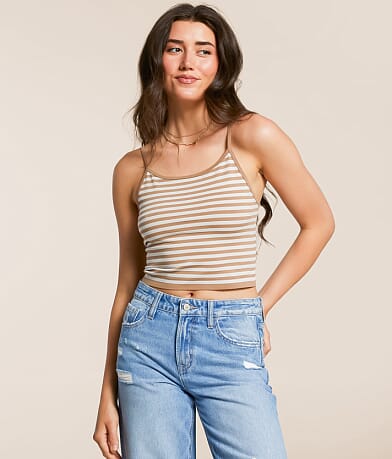 Freshwear Striped Brami front view