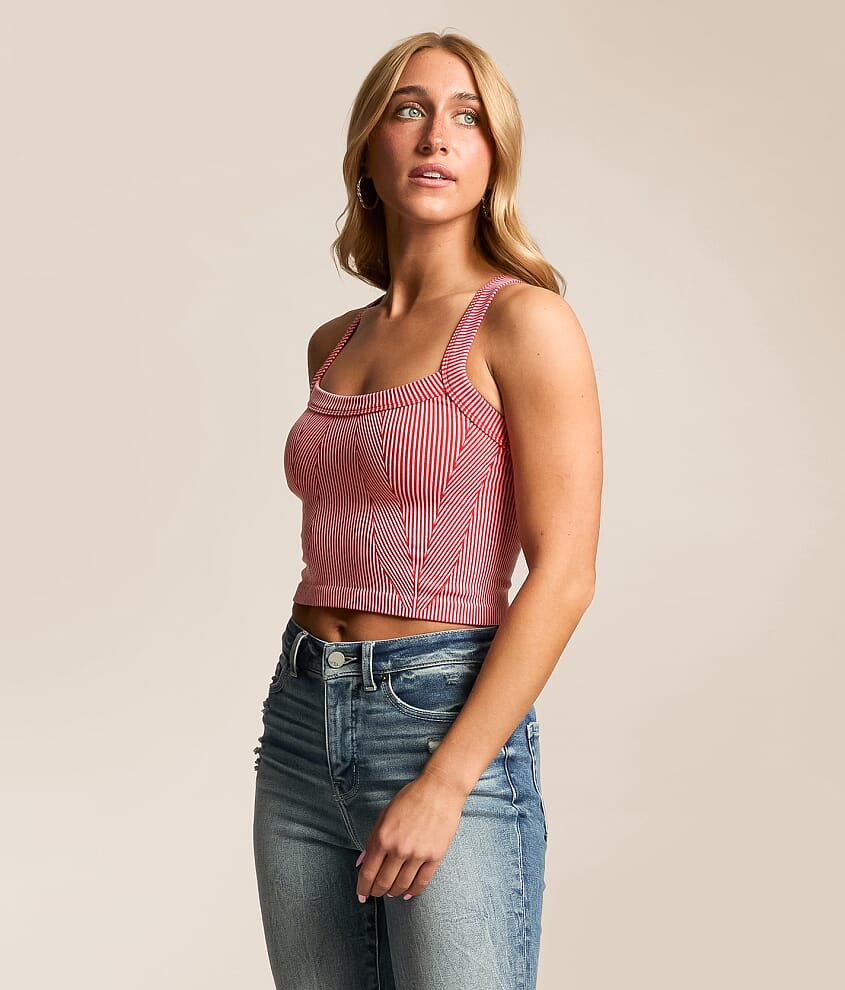 Two Tone Ribbed Brami