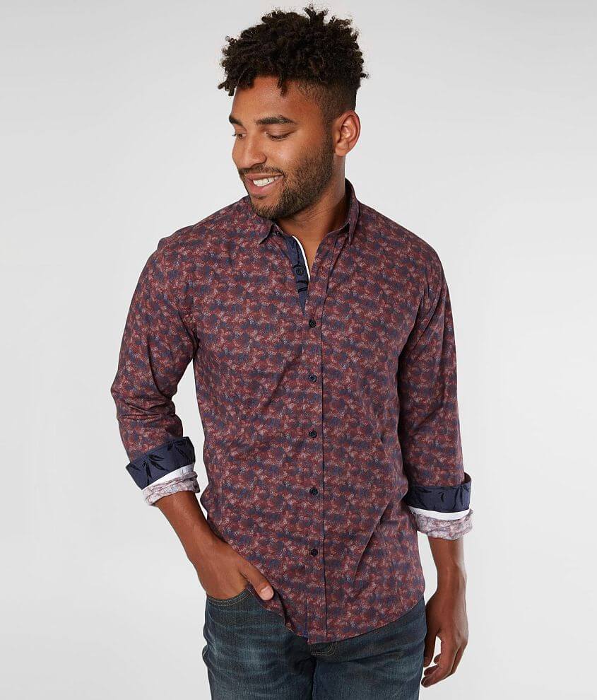 Image of Eight X Sponge Print Stretch Shirt