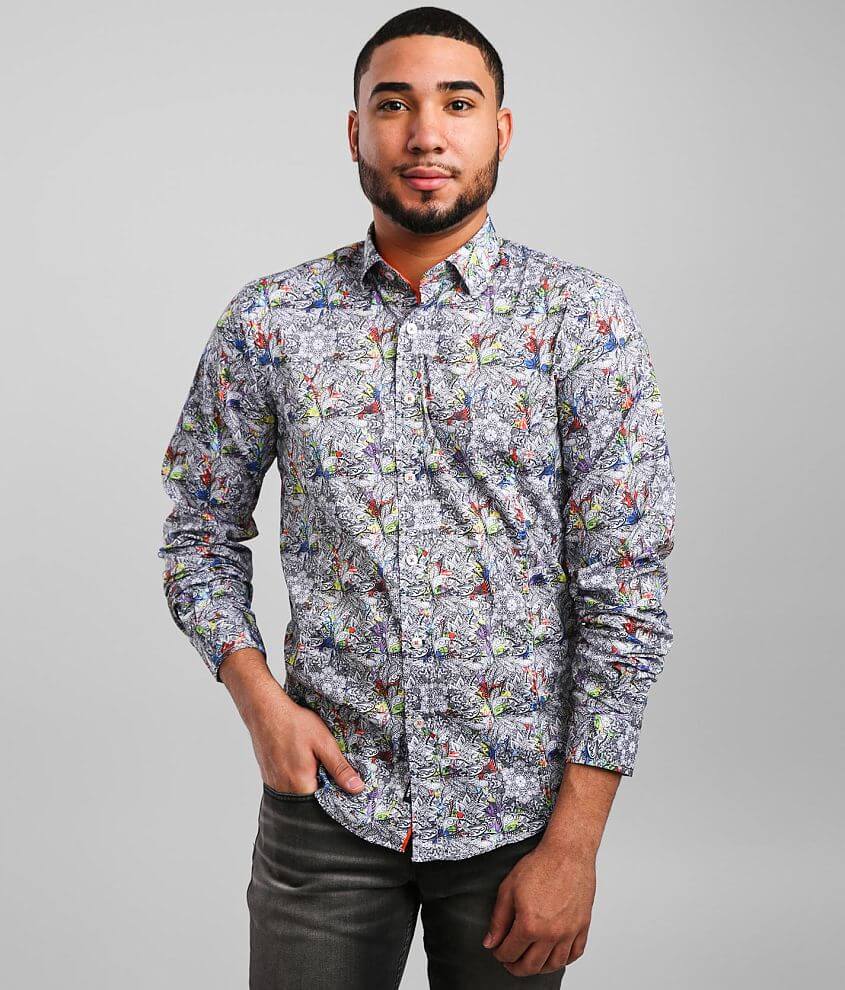 Eight X Floral Color Drop Stretch Shirt - Men's Shirts in Multi | Buckle