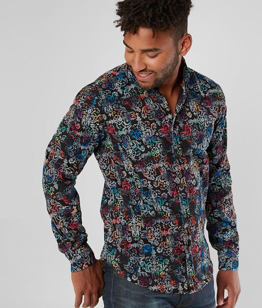 Eight X Color Blend Paisley Shirt front view