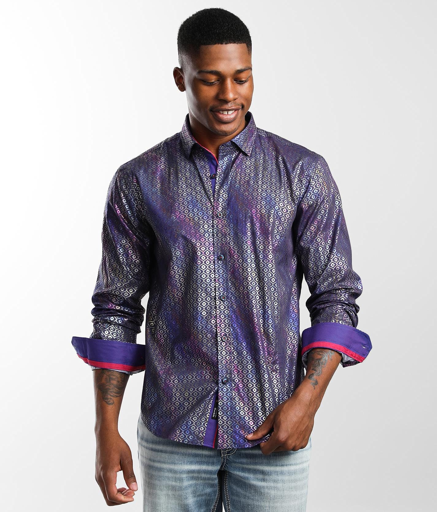 Eight X Iridescent Printed Shirt - Men's Shirts in Multi | Buckle