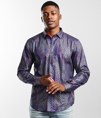 Eight X Iridescent Printed Shirt full right side view