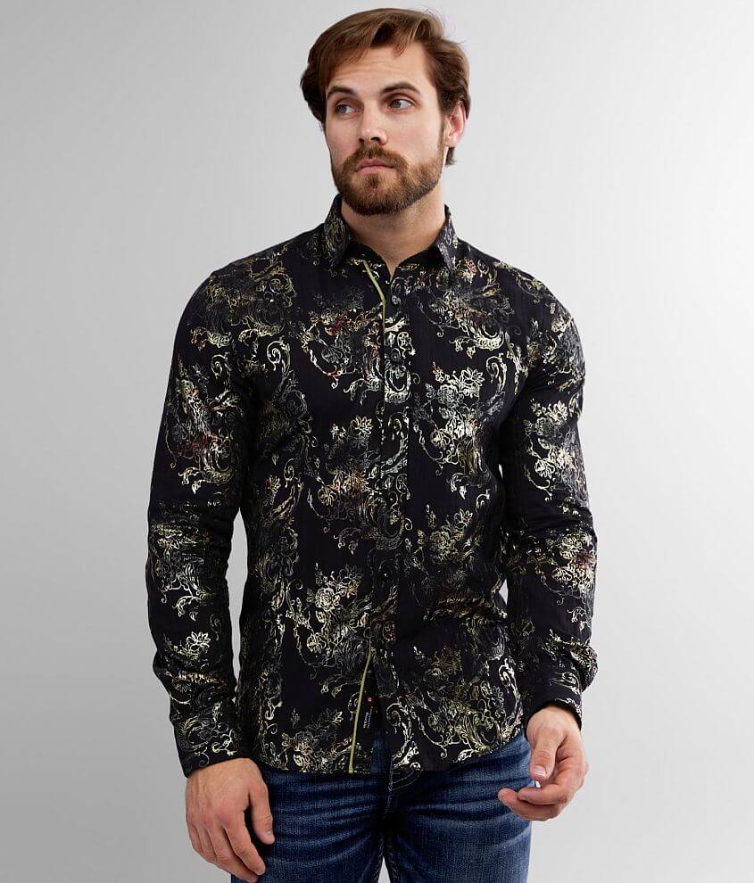 Eight X Floral Shirt - Men's Shirts in Black | Buckle