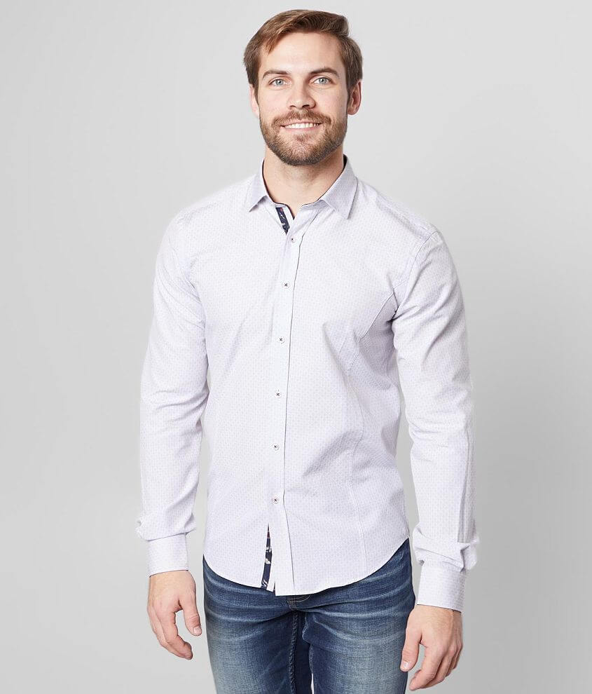 Eight X Woven Jacquard Shirt front view