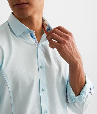 Eight X Textured Jacquard Shirt misc detail 1 view