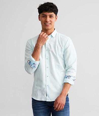 Eight X Textured Jacquard Shirt full left side view
