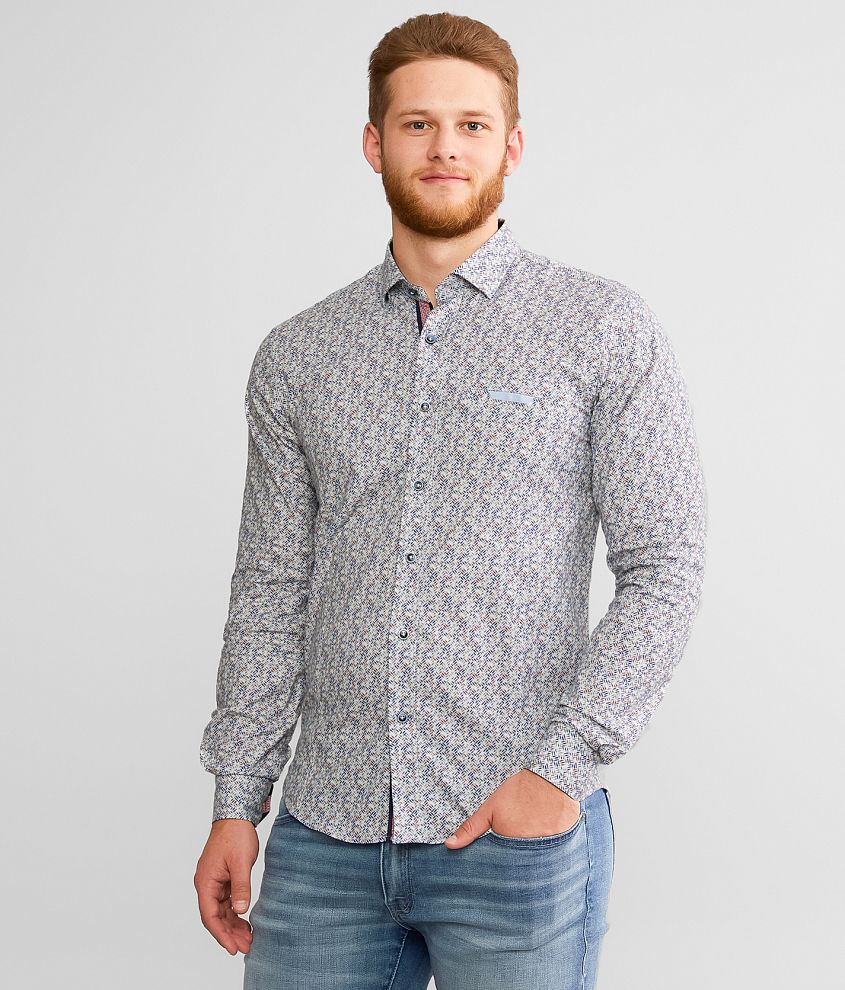 Eight X Basketweave Stretch Shirt front view