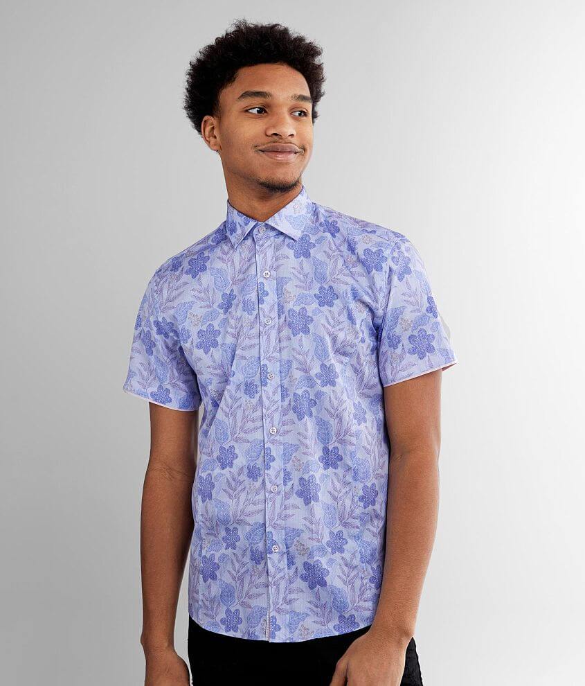 Eight X Floral Shirt - Men's Shirts in Blue | Buckle