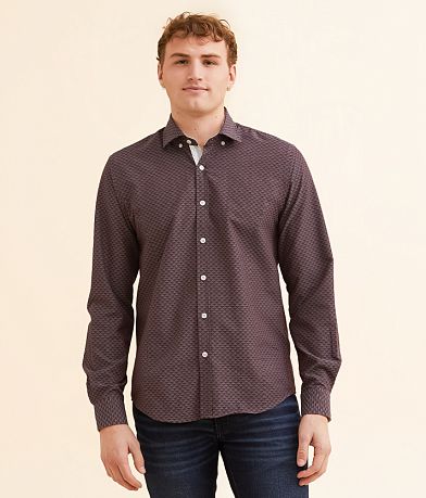 Eight X Diamond Print Shirt front view