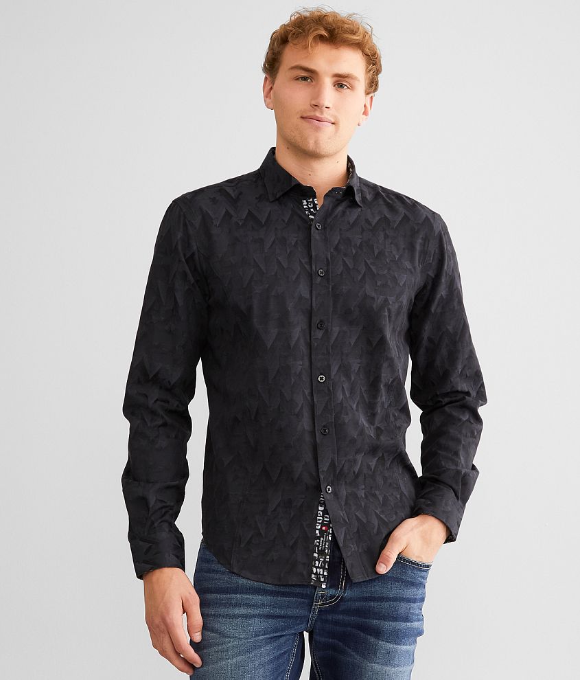 Eight X Tonal Print Shirt front view