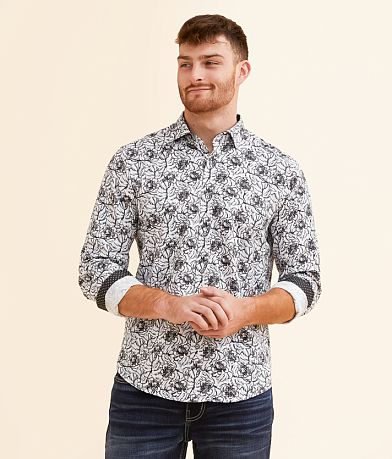 Eight X Floral Print Shirt front view