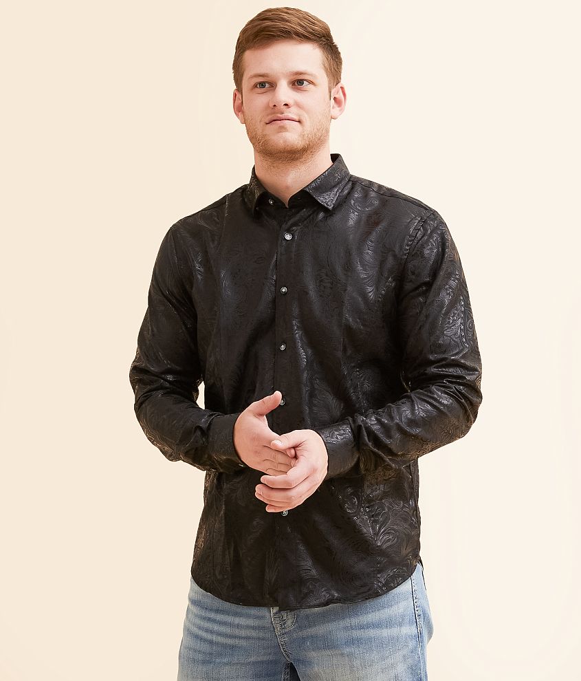 Eight X Tonal Paisley Shirt front view