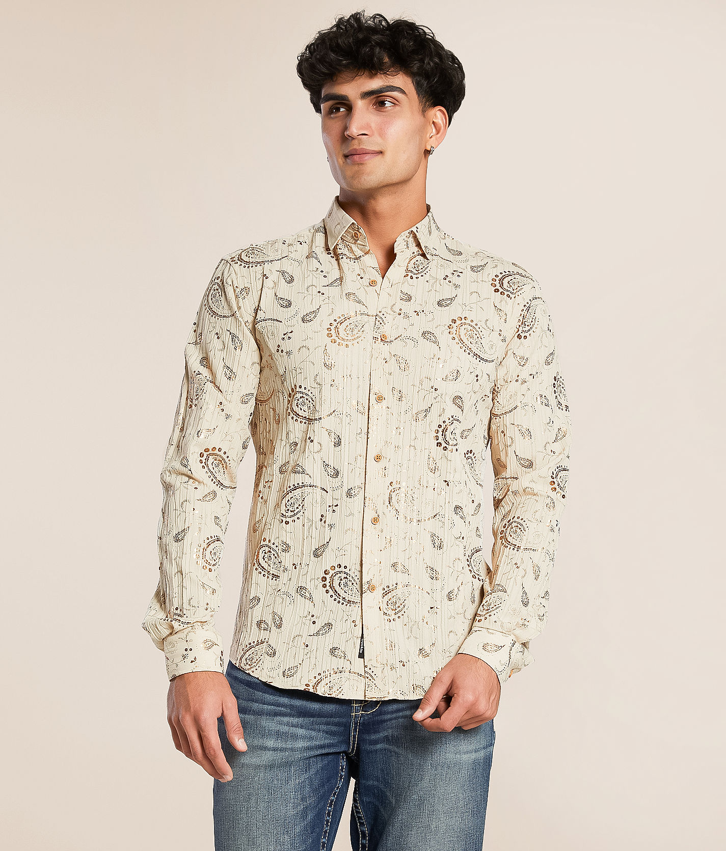 8yards MEN’S HACHIGRAPH2 JACQUARD SHIRT ZARA JACQUARD SHIRT - L | eBay