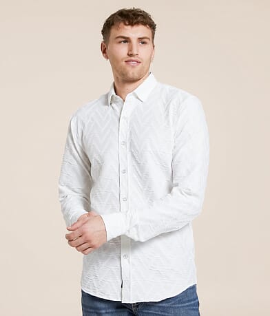 Eight X Textured Stretch Shirt front view
