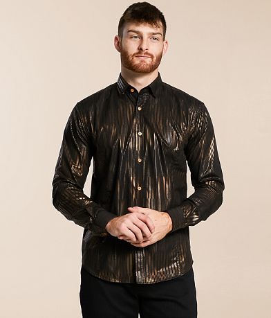 Eight X Foiled Stripe Shirt front view