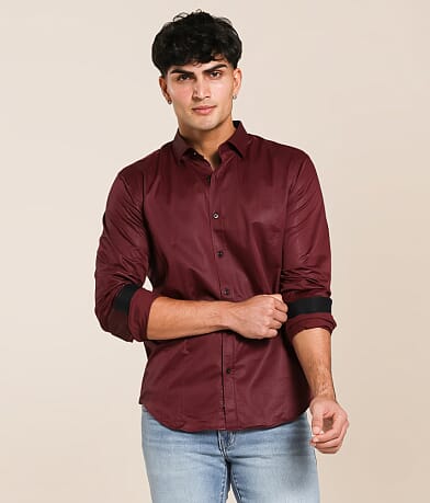 Eight X Herringbone Stretch Shirt front view