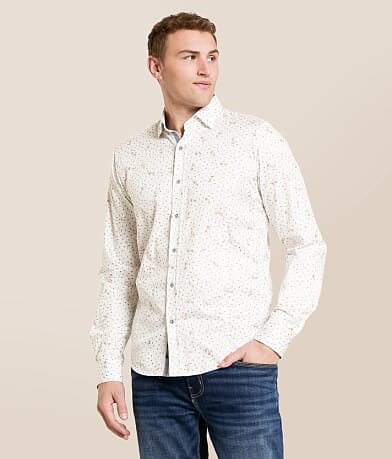 Eight X Foiled Print Shirt front view