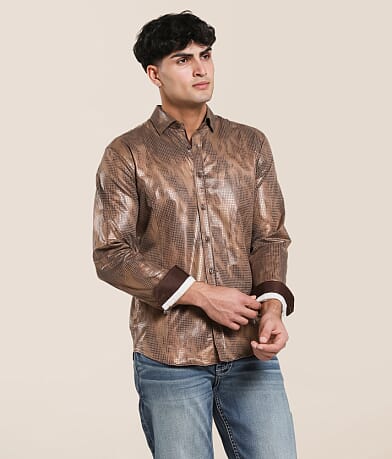 Eight X Foiled Stretch Shirt front view