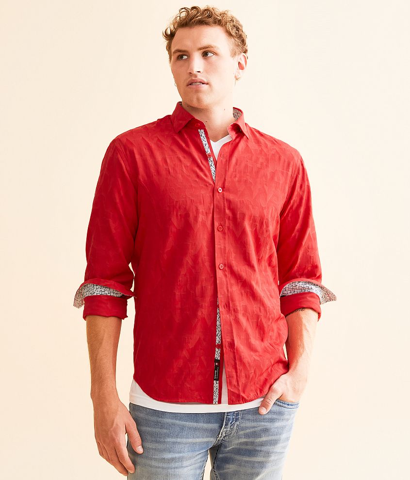 Eight X Tonal Jaquard Shirt front view