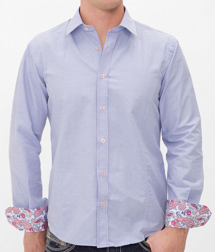 Eight X Paisley Trim Shirt front view