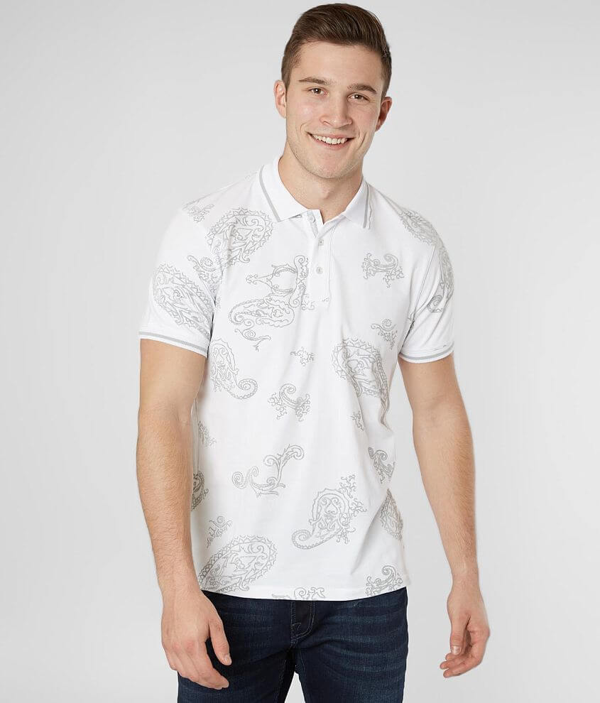 Eight X Flocked Stretch Polo