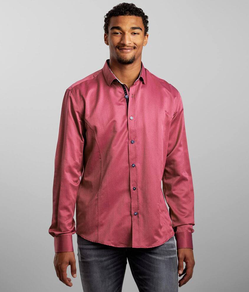 Eight X Solid Jacquard Shirt front view