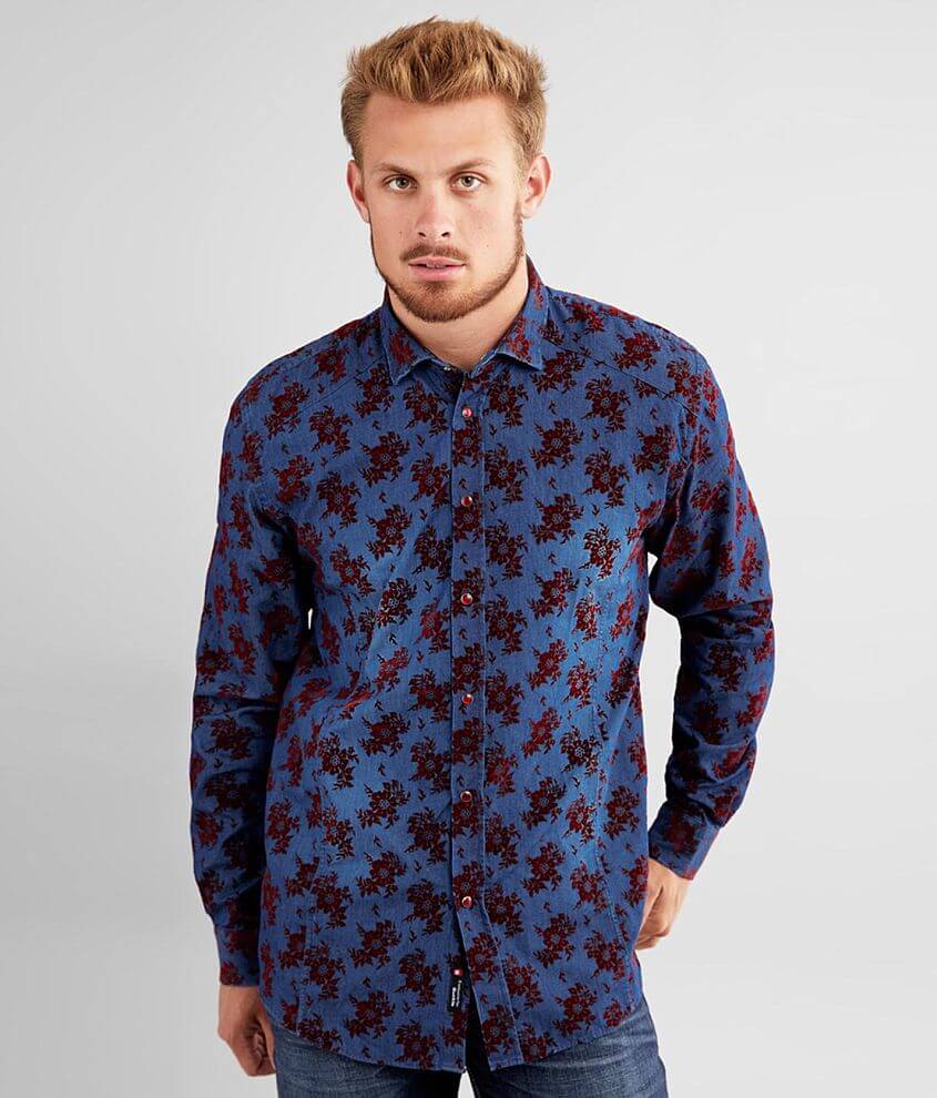 Eight X Velvet Flocked Shirt