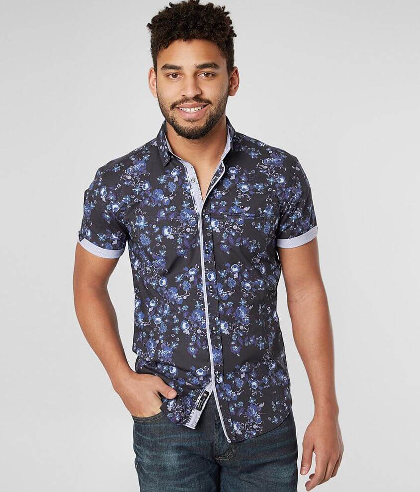 Image of Eight X Floral Print Stretch Shirt