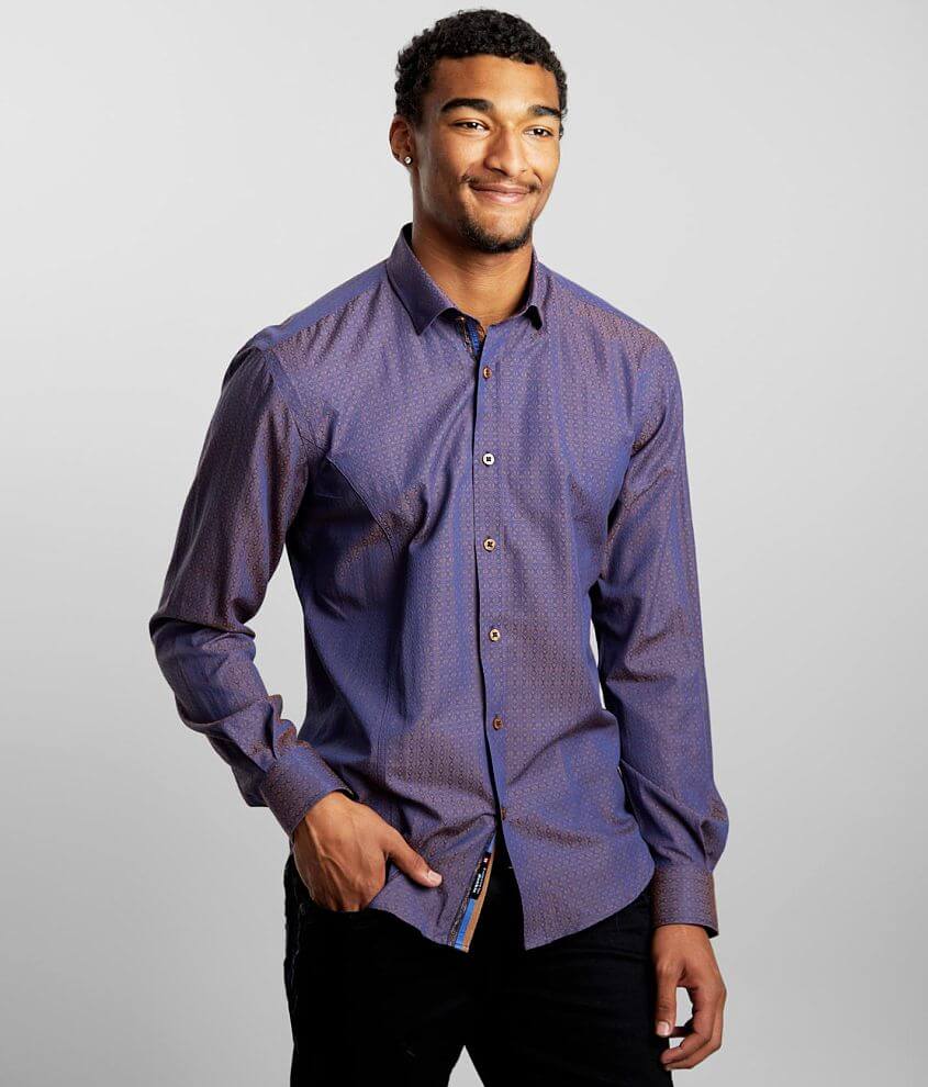 Eight X Iridescent Jacquard Shirt front view