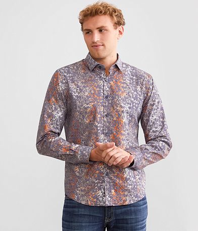 Eight X Metallic Floral Shirt front view