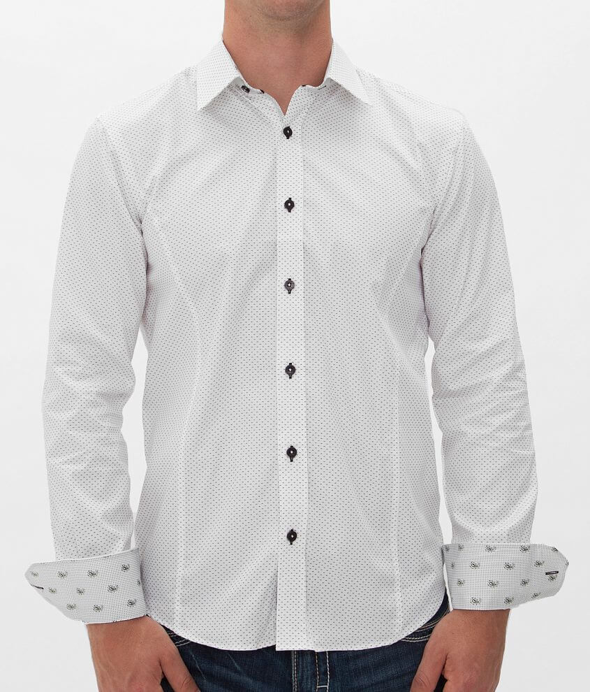 Eight X Paisley Trim Shirt front view