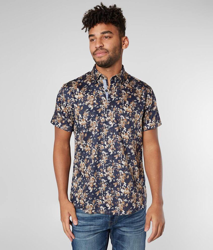 Eight X Floral Shirt - Men's Shirts in Navy | Buckle