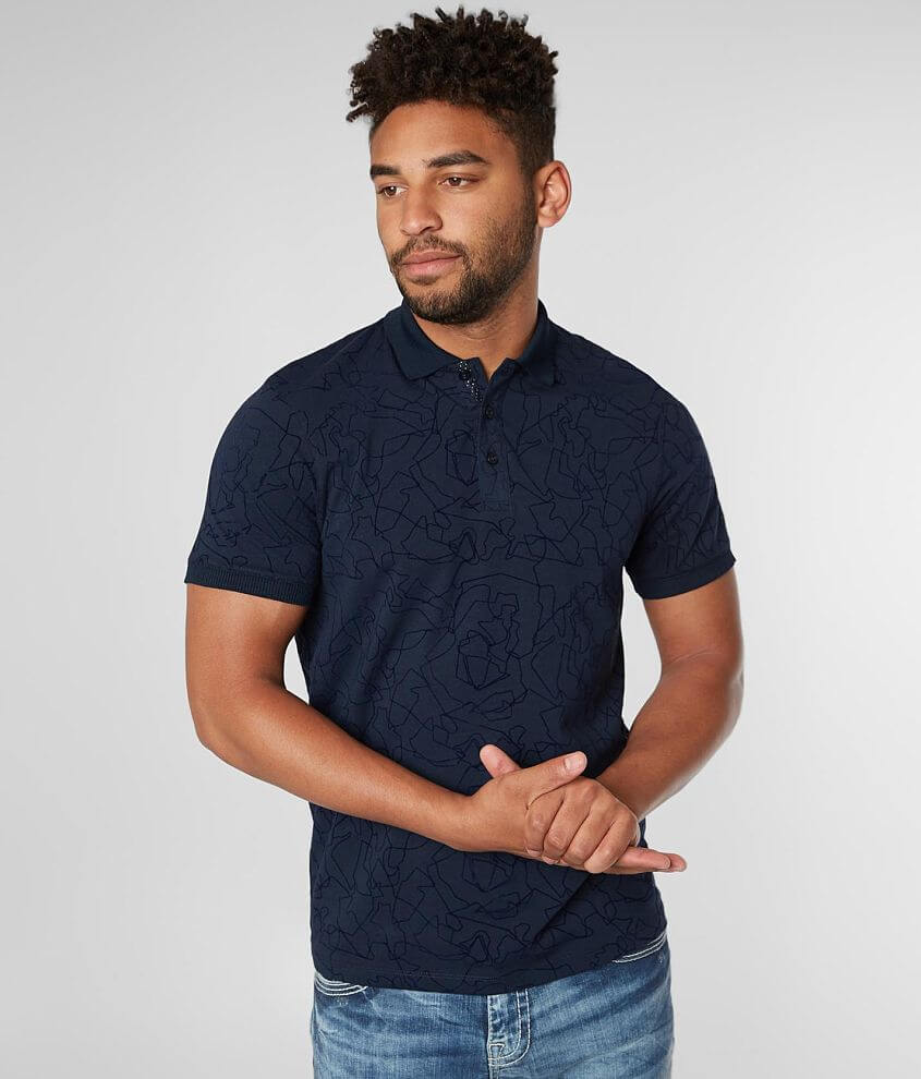 Eight X Flocked Stretch Polo