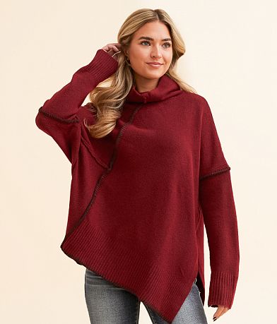 BKE Oversized Tunic Sweater front view