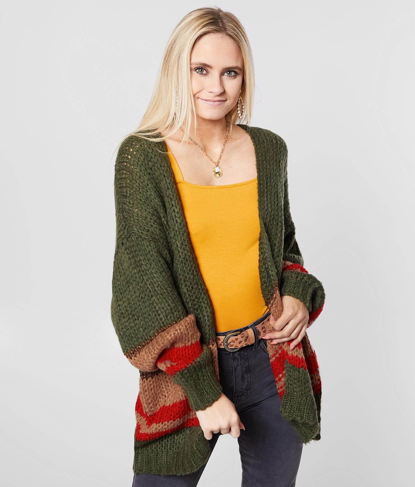striped cardigan sweater womens
