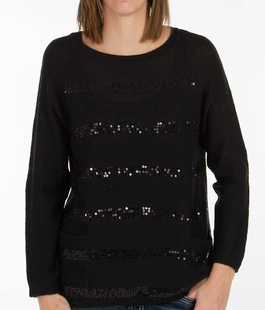 Elan Open Weave Sweater front view