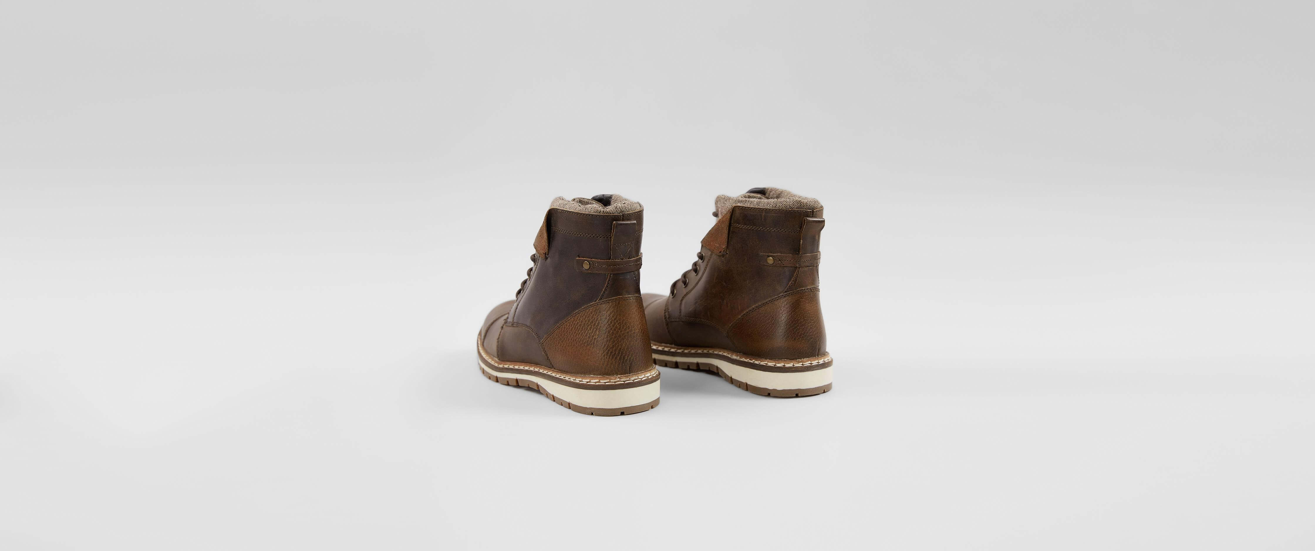 Outpost Makers Ramsey Chukka Boots Mens 10.5 Brown Leather Tweed Cap Toe Outpost Makers Boots for Men - Sale up to 25% off - SoPicks main image 4