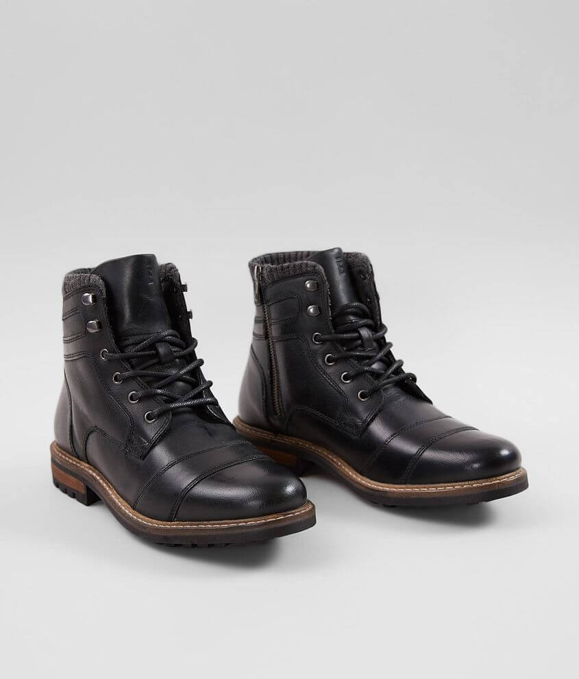 Crevo Cayson Leather Boot - Men's Shoes in Black | Buckle