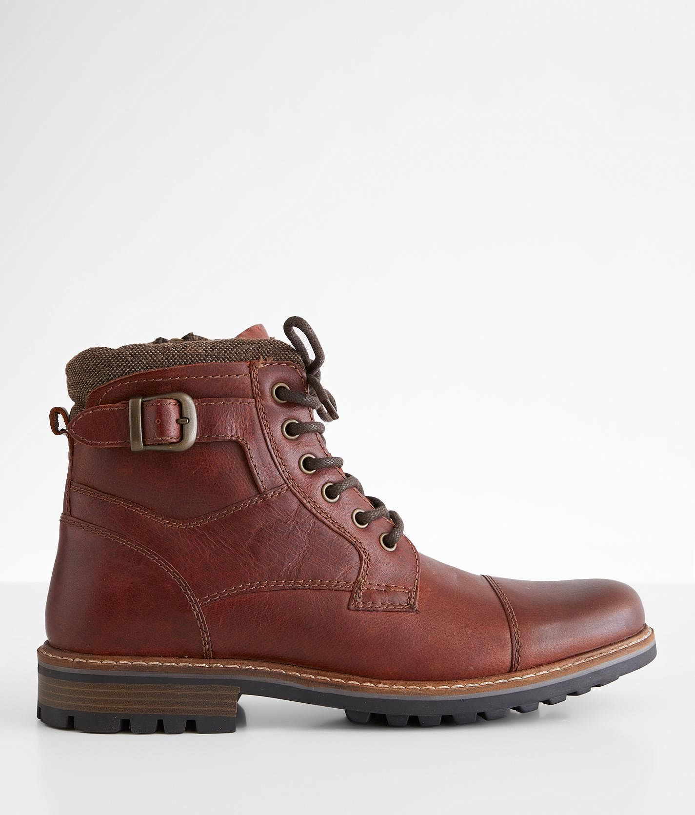Crevo Men’s Size 13 Balsam Lace Up Ankle Boots Brown Leather Cap Toe Crevo Shoes Mens Javiar 100% Real Leather Boot sz 13M  main image 2