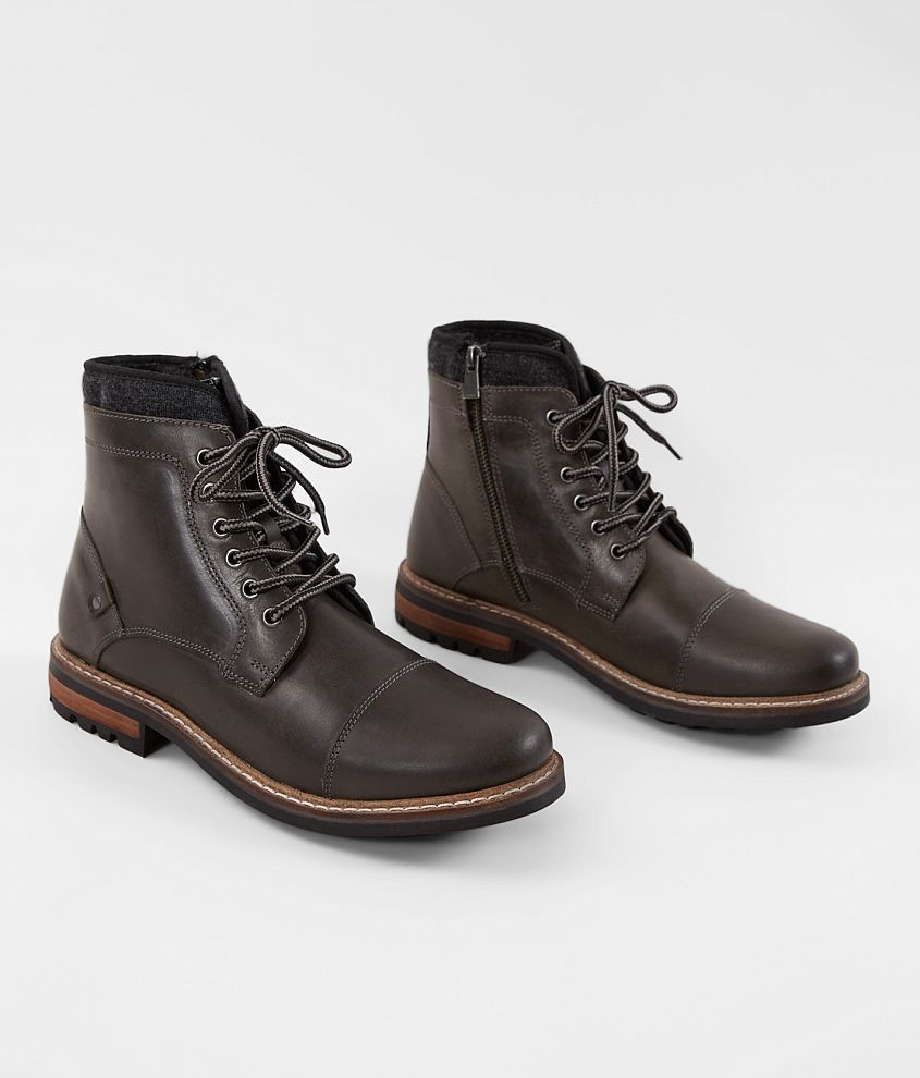Outpost Makers Samus Leather Boot Men's Shoes in Grey Buckle